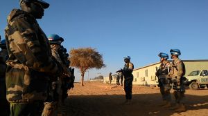 Mendafat Briefing tentang penugasan bersama dari Batalion Senegal